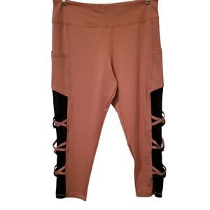 Take A Walk Capri Leggings Pink sz XL
